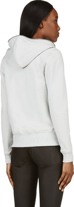 Gareth Pugh Grey Full Zip Hooded Sweatshirt