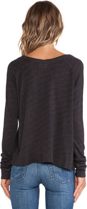 SUNDRY Always Late Cropped Pullover