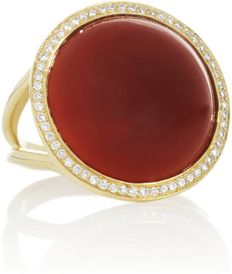 Ippolita Lollipop 18-karat gold, agate and diamond ring