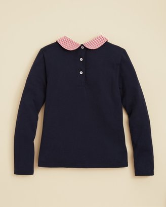 Brooks Brothers Girls' Gingham Collar Shirt - Sizes Xs-xl