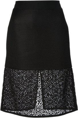 Ungaro mesh A-line skirt