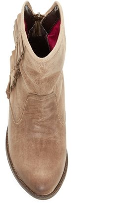 Betsey Johnson Seal Ruched Ankle Boot