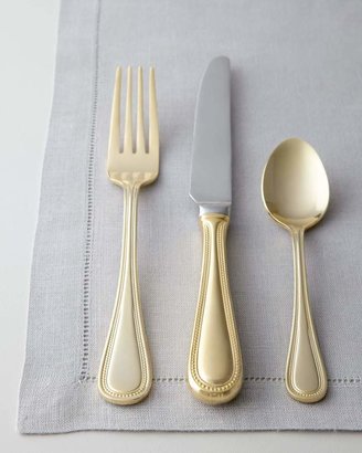 Wallace 65-Piece Euro Beads Gold-Plated Flatware