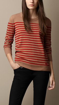 Burberry Striped Cashmere Sweater