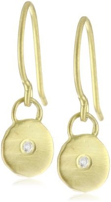 Katie Diamond "Lucie" Yellow Gold Sequin Diamond Earrings