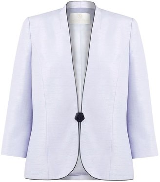 Jacques Vert Lilac piped tailored jacket