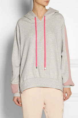 Preen Line Whisper cotton-terry hooded sweatshirt