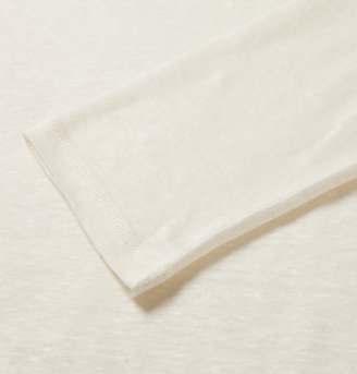Acne Studios Granville Long-Sleeved Slub Linen-Jersey T-Shirt