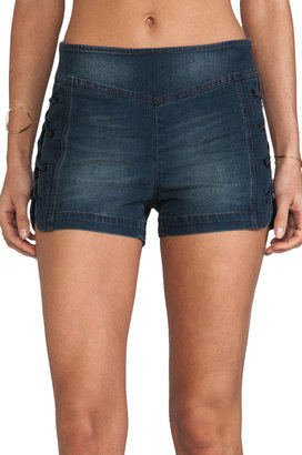Free People High Rise Lace Up Shorts