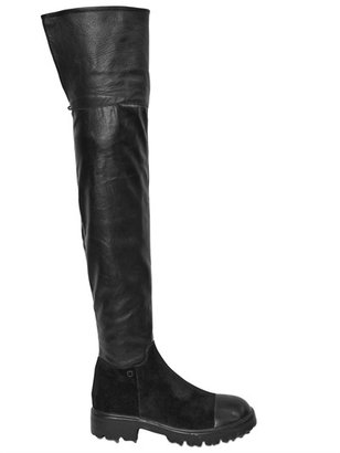 Collection Privée? Collection Privee'? - 40mm Stretch Faux Leather Boots