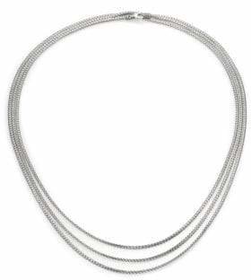 John Hardy Classic Chain Sterling Silver Mini Multi-Strand Necklace