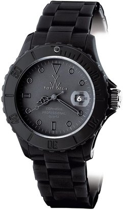 Toy Watch Mens Monochrome Black Chronograph Plasteramic Watch