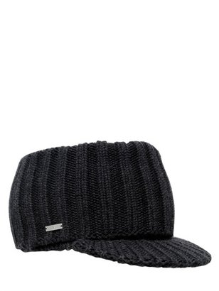 DSquared 1090 Rib Knit Wool Hat