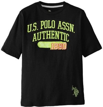 U.S. Polo Assn. Big Boys' Short Sleeve Graphic Crew T-Shirt