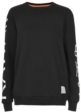 Topshop Womens Kawaii Sweat By Escapology - Black