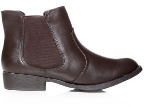 New Look Teens Brown Leather-Look Chelsea Boots