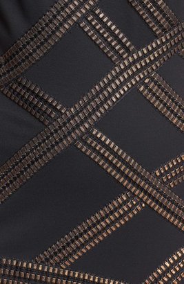 Tadashi Shoji Foil Detail Jersey Dress