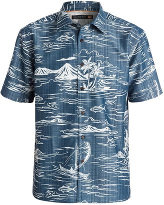 Waterman Men';s Poipu Beach Short Sleeve Shirt