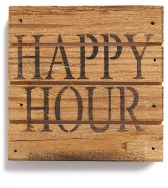 Second Nature By Hand 'Happy Hour' Wood Coaster
