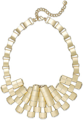 Lydell Gold-Tone Geometric Frontal Bib Necklace