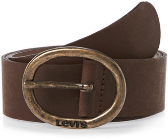 Levi's Women's Levis Large Buckle Leather Belt