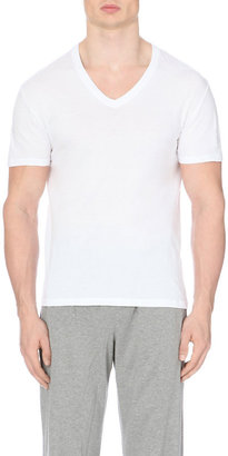 Zegna 2270 Zegna V-Neck Cotton-Jersey T-Shirts Pack of Two