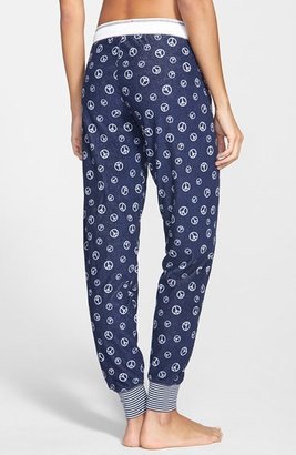 PJ Salvage 'Peace Out' Velour Thermal Pajama Pants