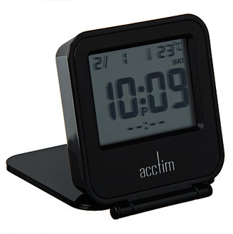 Acctim Joy LCD Flip Alarm Clock, Black