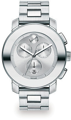 Movado Bold Stainless Steel Chronograph Watch