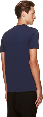 Kris Van Assche Krisvanassche Navy Confetti T-Shirt