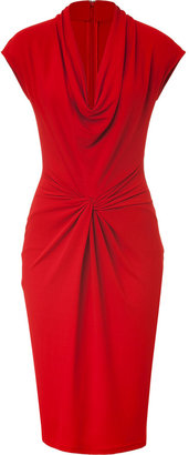 Michael Kors Crimson Red Draped Dress