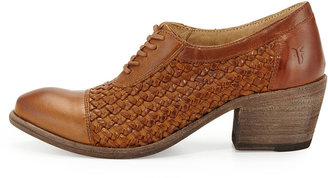 Frye Maggie Woven Leather Oxford