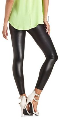 Charlotte Russe High-Waisted Faux Leather Leggings