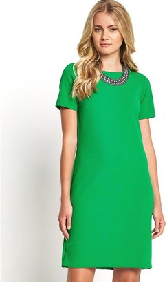Definitions Crepe Tunic Dress - Green