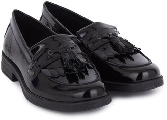 Geox Agata Black Patent Penny Loafers