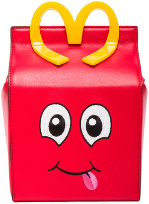 Moschino Happy Meal Bag in Red & Gold