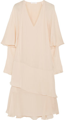 Chloé Ruffled silk-georgette dress