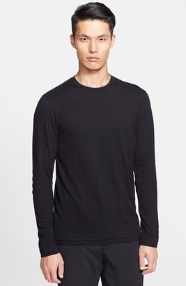 Neil Barrett Long Sleeve T-Shirt with Leather Elbow Patches