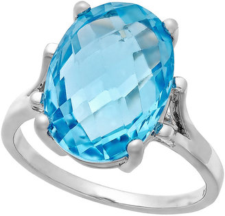 Townsend Victoria Blue Topaz Cocktail Ring in Sterling Silver (7-3/8 ct. t.w.)