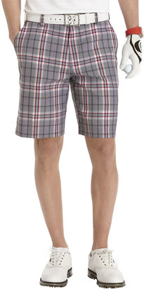 Izod Golf Classic-Fit Plaid Shorts