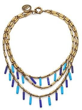 Giles & Brother Multi Strand Tube Bead Necklace