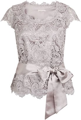 Jacques Vert Luxury lace belted top
