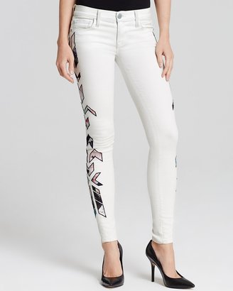 Rebecca Minkoff Jeans - Chevron Print Jane Skinny in White