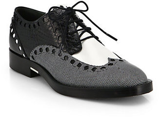 Alexander Wang Nathan Perforated Leather Oxfords