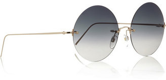 Victoria Beckham Round-frame metal sunglasses
