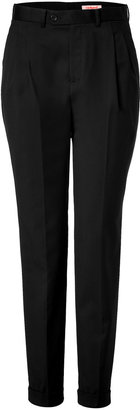 Cacharel Wool Pleated Front Pants in Black