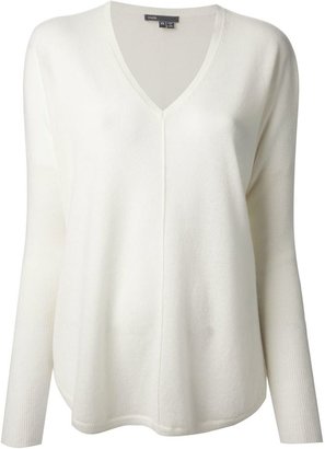 Vince front seam cashmere sweater