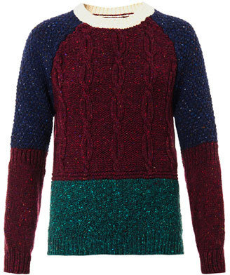 & DAUGHTER The Donegal tweed patchwork sweater