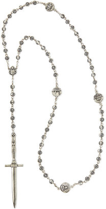 Pamela Love Sterling Silver Dagger Rosary Necklace