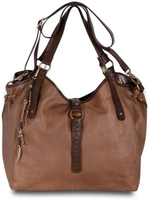 Lucky Brand Handbag, Ojai Leather Large Convertible Hobo Bag